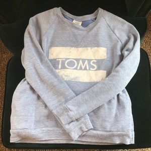 TOMS blue crew neck with pockets